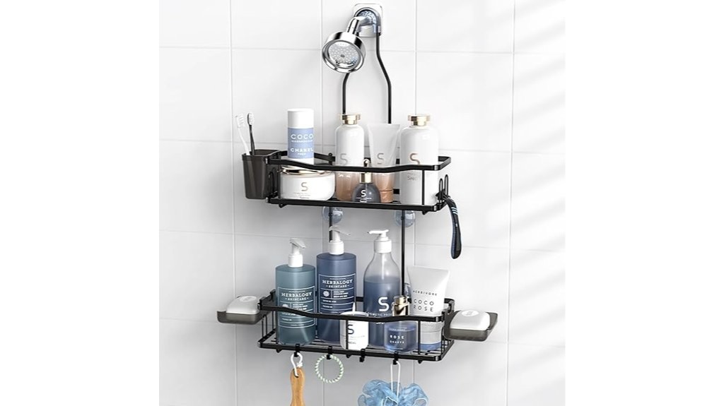 rustproof hanging shower caddy