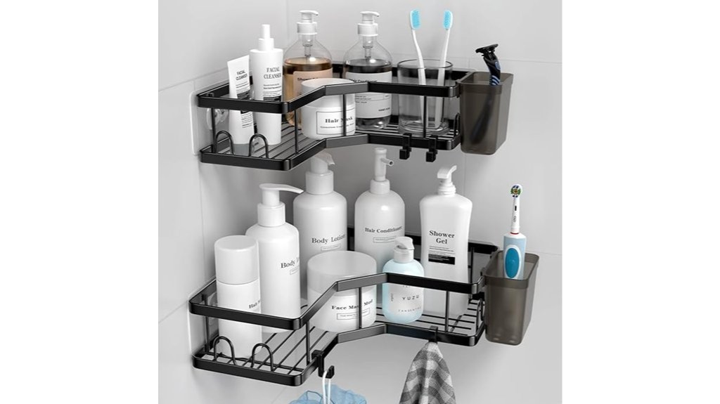 shower caddy with hooks