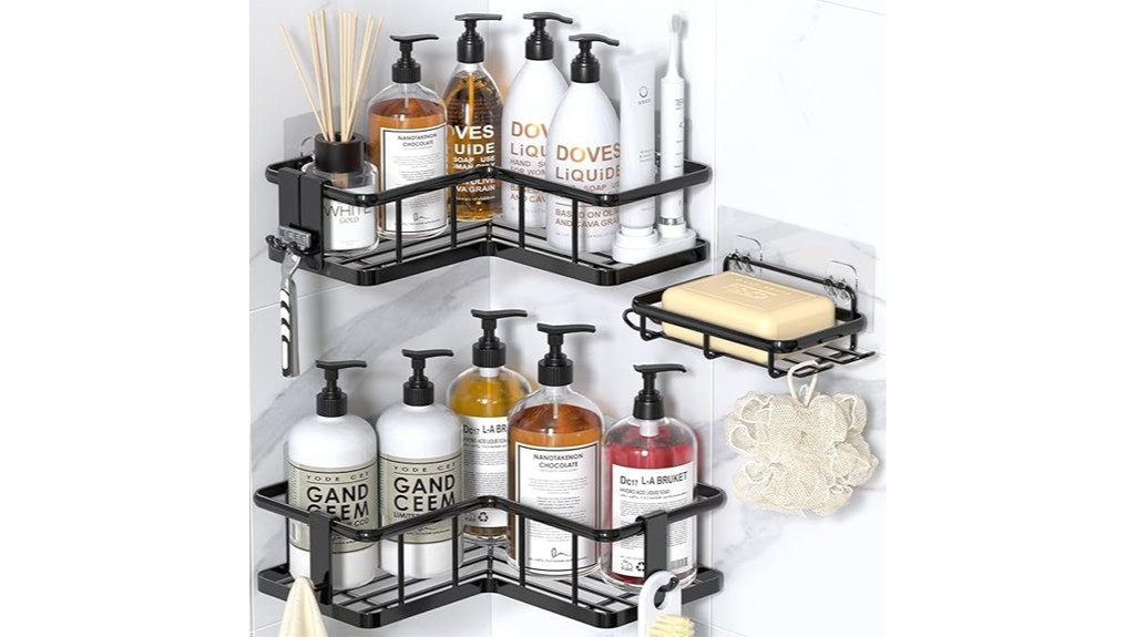 shower caddy with soap holder