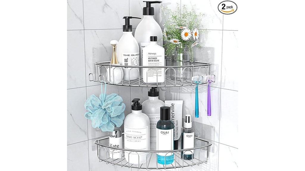 stainless steel shower caddy