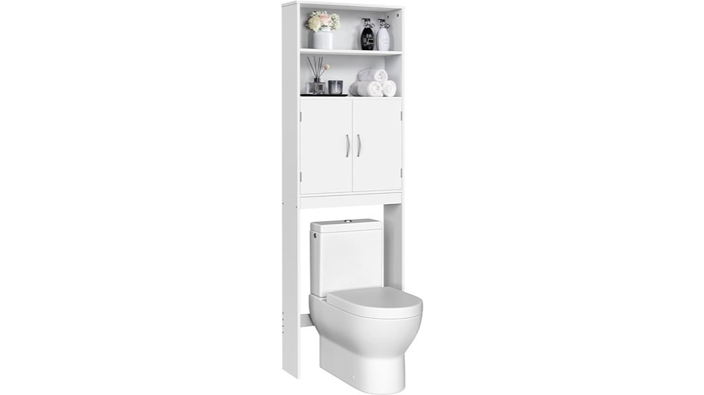 toilet storage cabinet adjustable