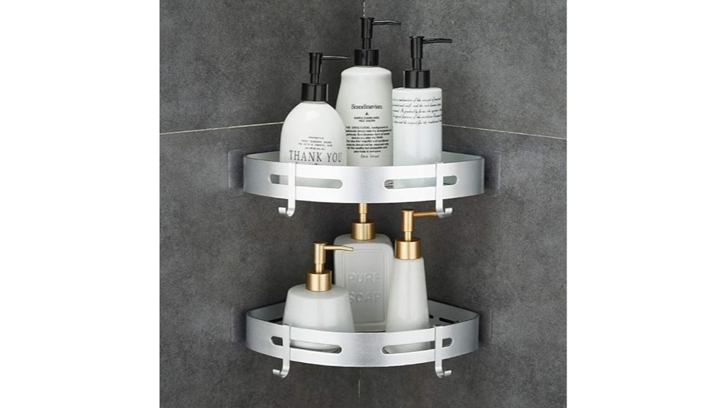 two tier shower shelf